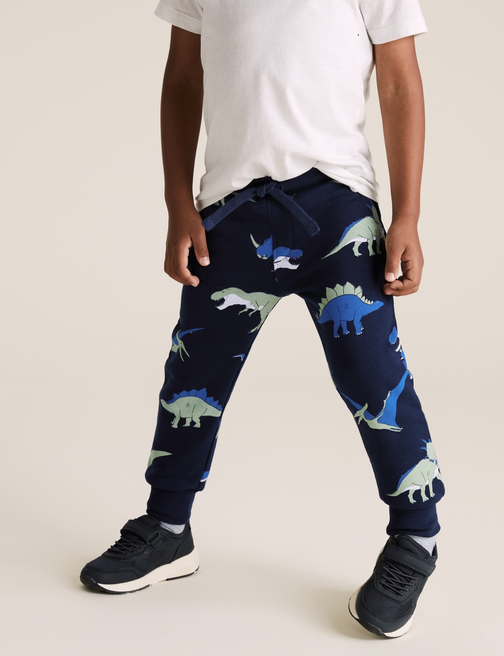 Organic Cotton Neon Dinosaur Joggers (2-7 Yrs) 4 of 5