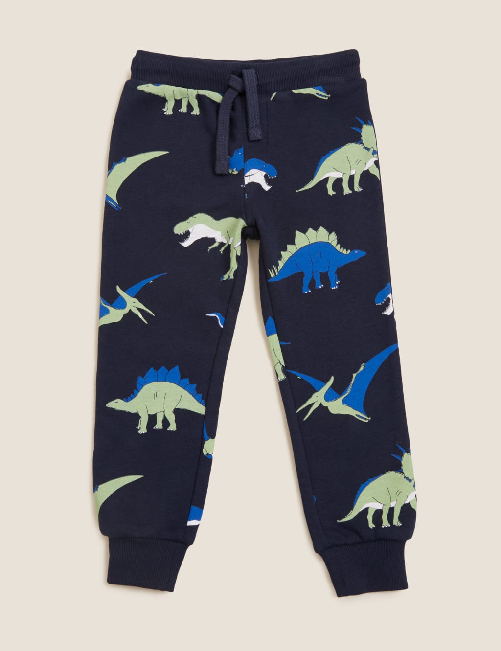 Organic Cotton Neon Dinosaur Joggers (2-7 Yrs) 2 of 5