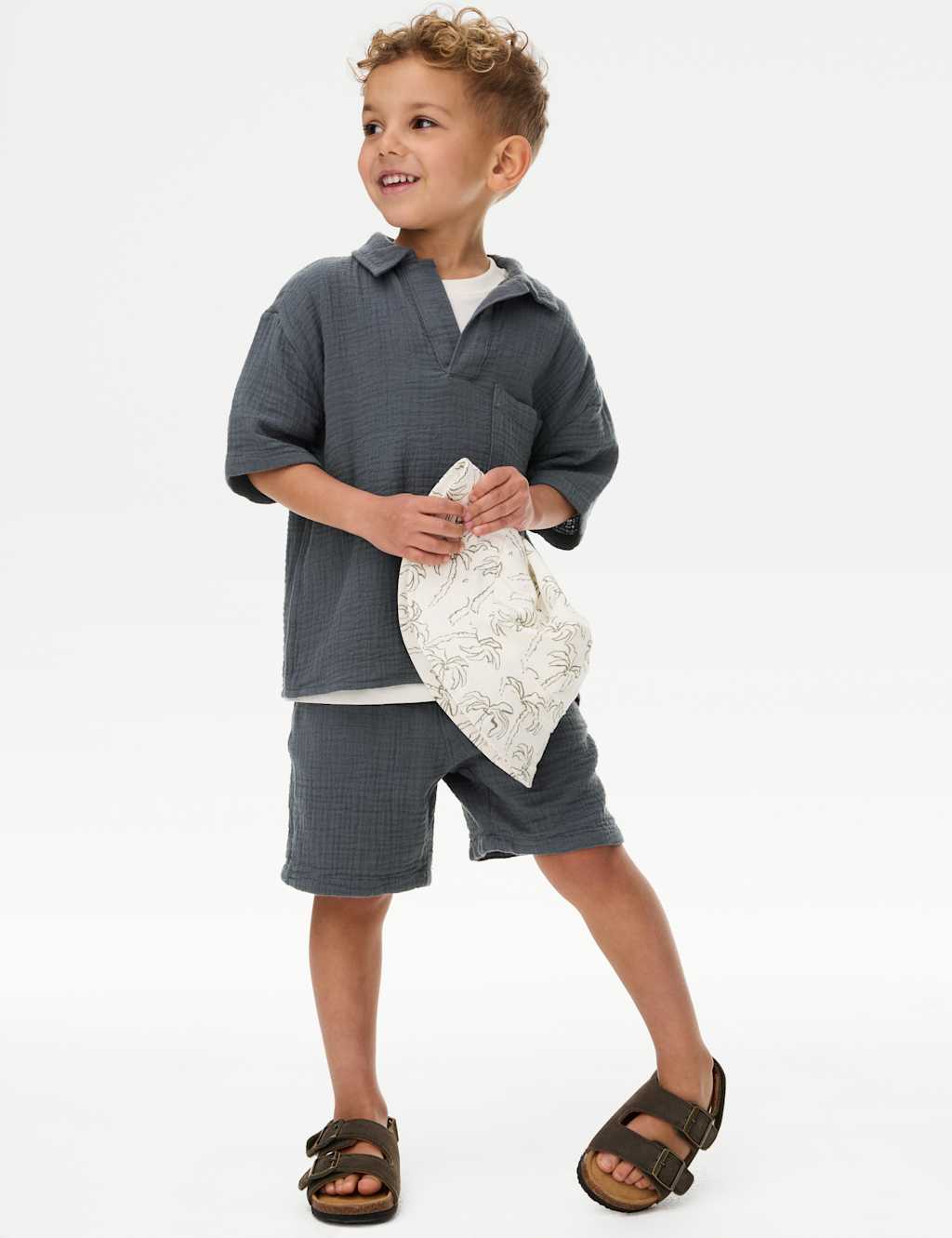 2pc Pure Cotton Top and Shorts Set (2-8 Yrs) 3 of 5