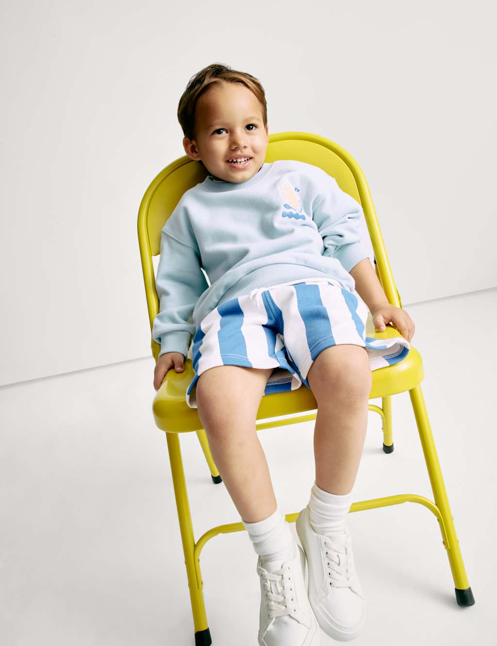 2pc Cotton Rich Sweatshirt and Shorts Set (1-8 Yrs) 3 of 8