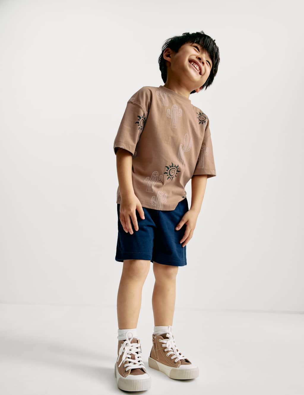 2pc Pure Cotton Cactus T-Shirt and Shorts (2-8 Yrs) 1 of 6
