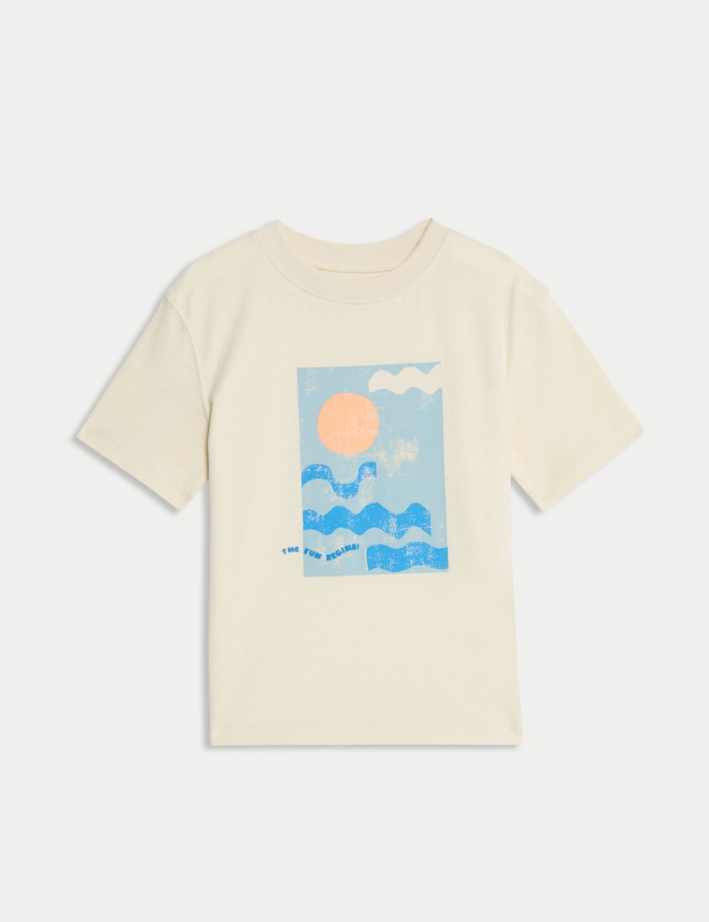 Pure Cotton Wave Graphic T-Shirt (2-8 Yrs) 2 of 5