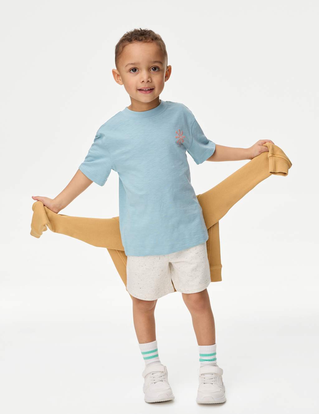 Pure Cotton Graphic Slogan T-Shirt (2-8 Yrs) 1 of 5