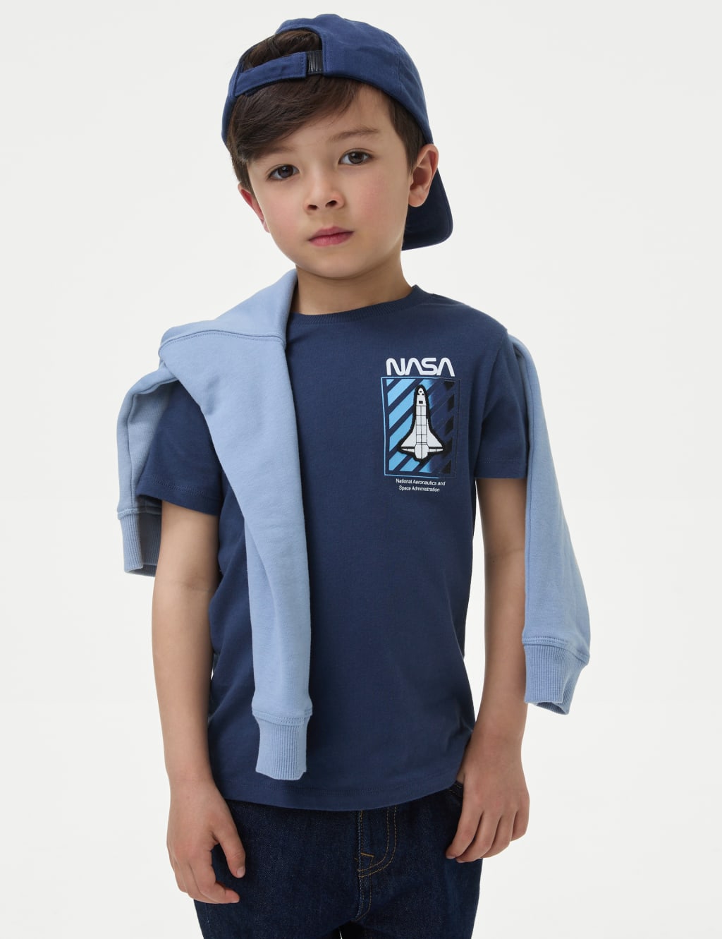 Pure Cotton NASA T-Shirt (2-8 Yrs) 1 of 5