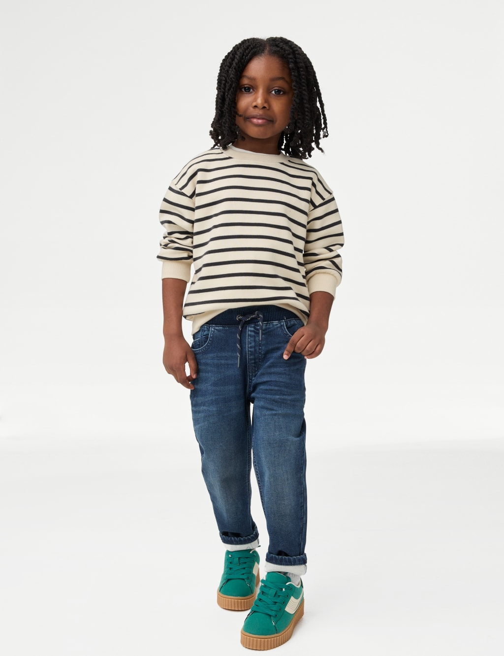 Cotton Rich Striped Sweatshirt (2-8 Yrs) 3 of 5