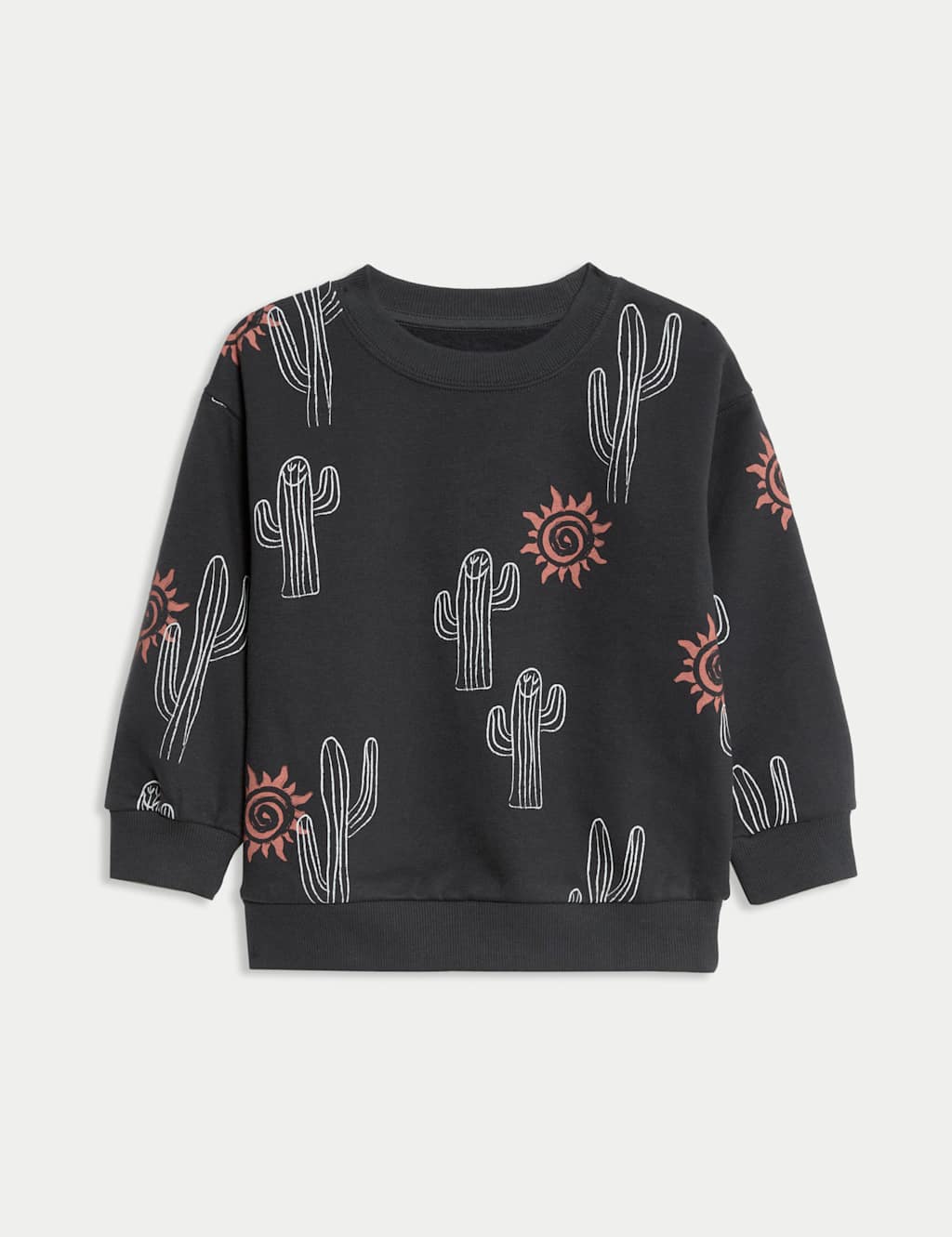 Cotton Rich Cactus Sweatshirt (2-8 Yrs) 2 of 3