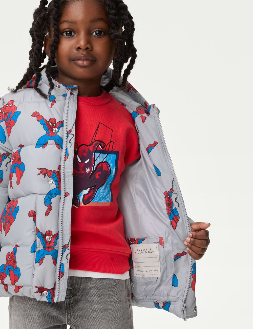 Spider Man Padded Coat 2 8 Yrs M S Collection M S