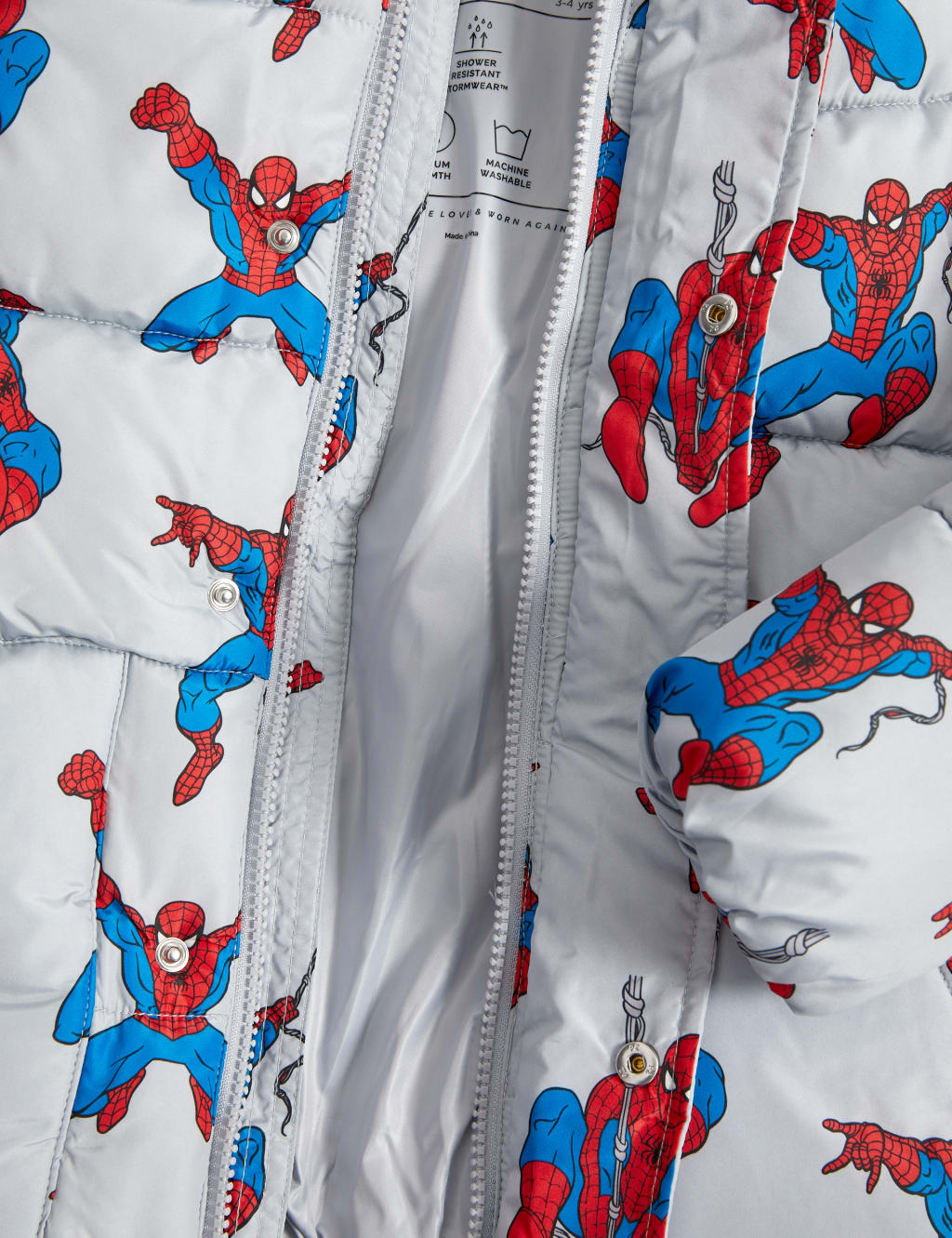 Spider Man Padded Coat 2 8 Yrs M S Collection M S