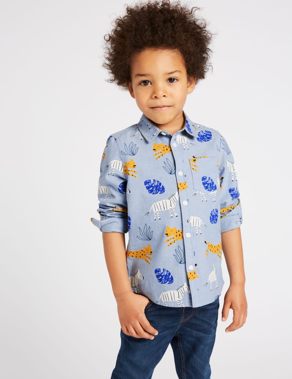 All Over Zebra Print Shirt (3 Months - 7 Years) 1 of 3