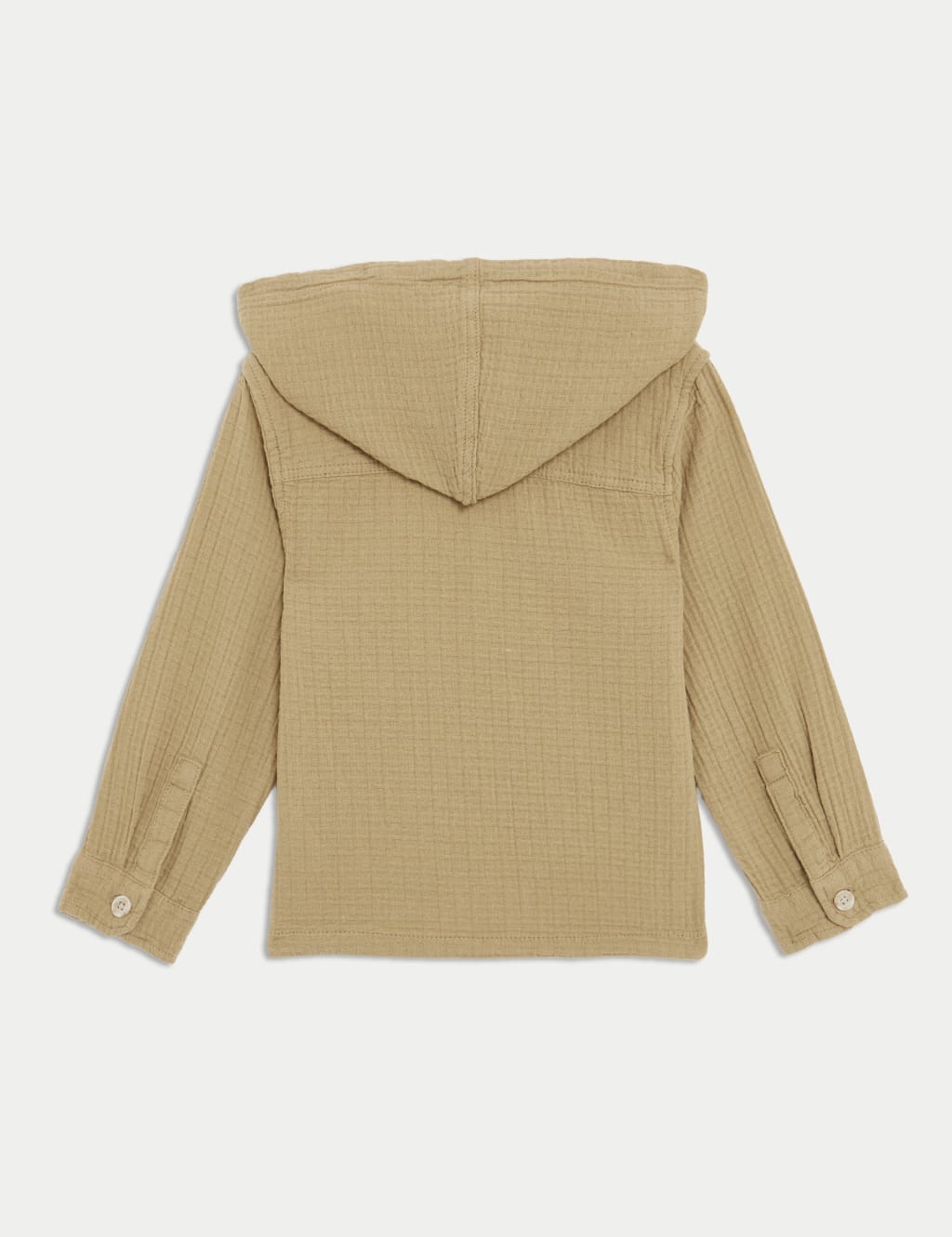 Pure Cotton Textured Hooded Shirt (2-8 Yrs) 6 of 6