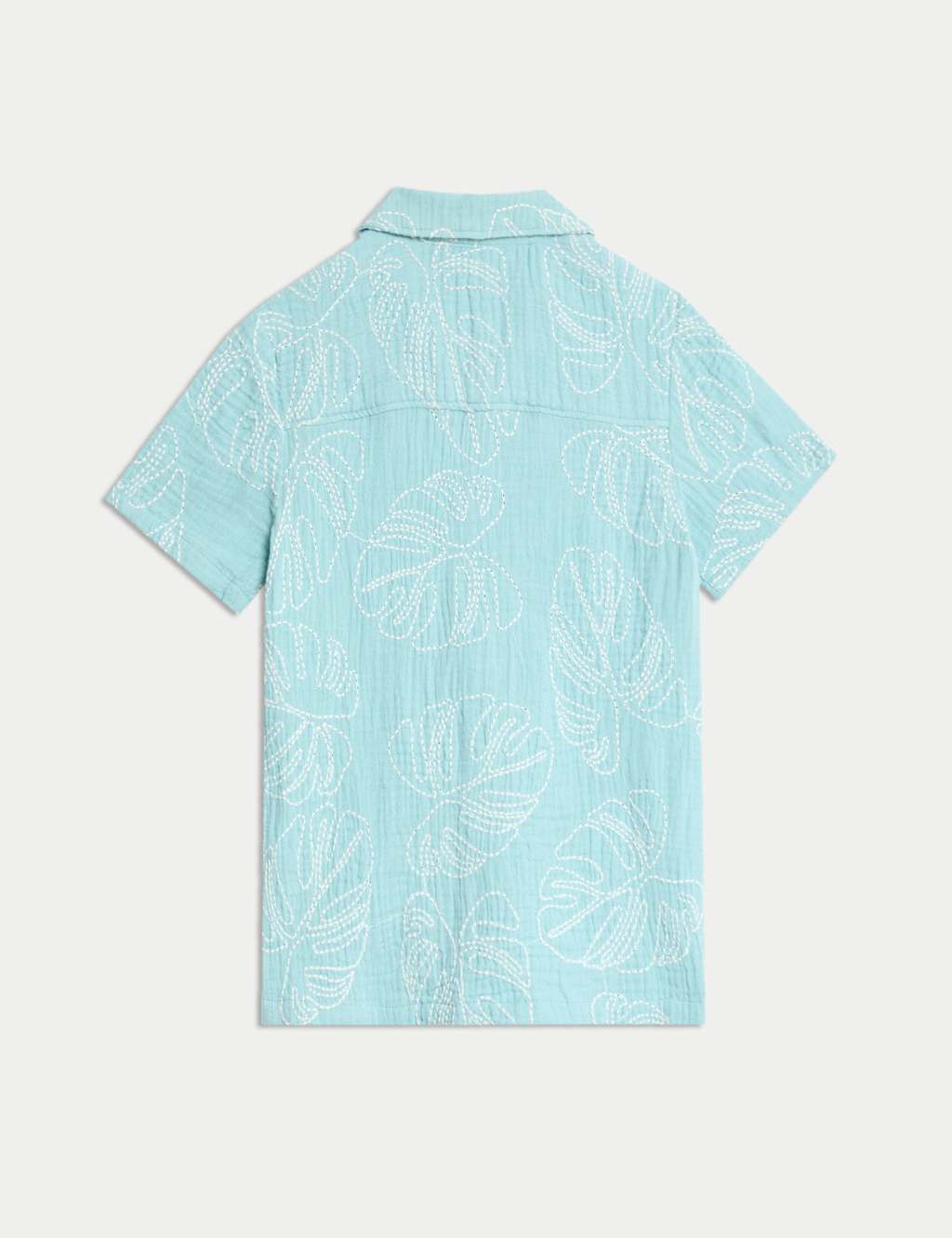 Pure Cotton Leaf Embroidered Shirt (2-8 Yrs) 8 of 8