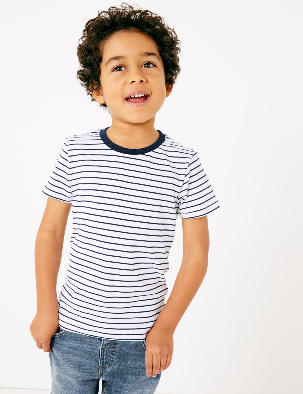 2 Piece Denim Shirt with Striped T-Shirt (2-7 Yrs) 5 of 5