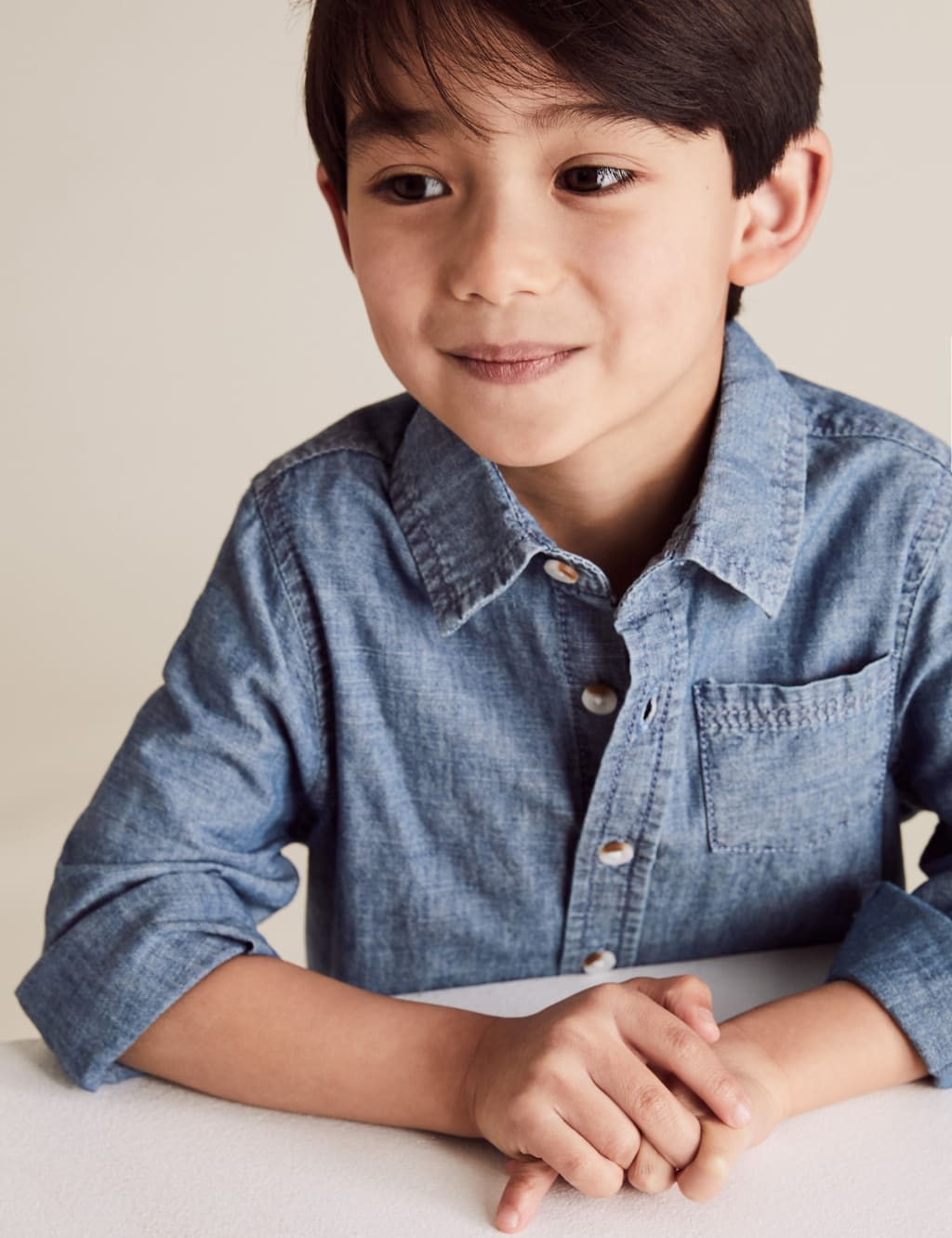 2pc Pure Cotton Denim Shirt with T-Shirt (2-7 Yrs) 3 of 5