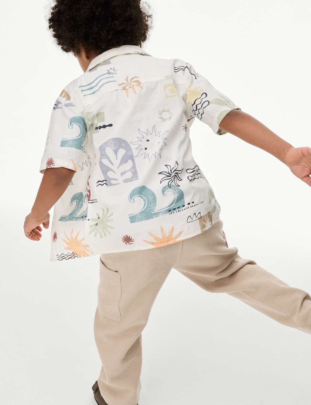 2pc Pure Cotton Abstract Shirt & T-Shirt Set (2-8 Yrs) 5 of 7