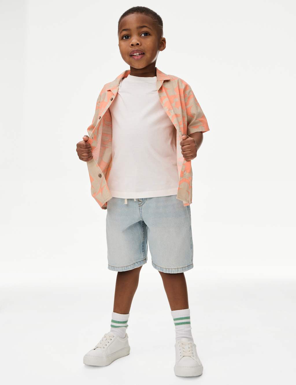 Pure Cotton Printed Shirt & T-Shirt Set (2-16 Yrs) 3 of 5