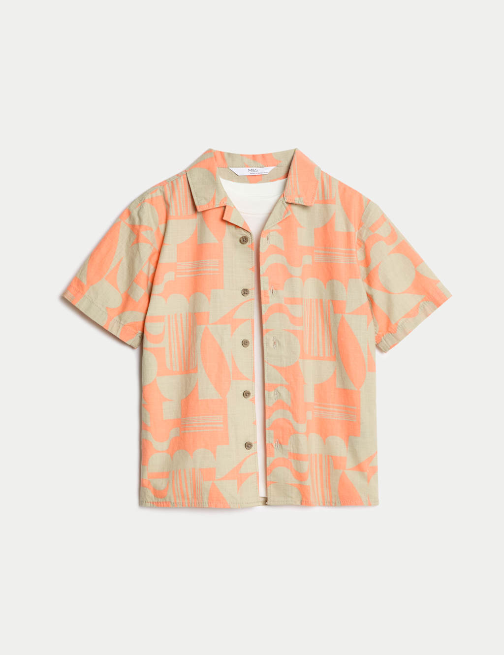 Pure Cotton Printed Shirt & T-Shirt Set (2-16 Yrs) 2 of 5