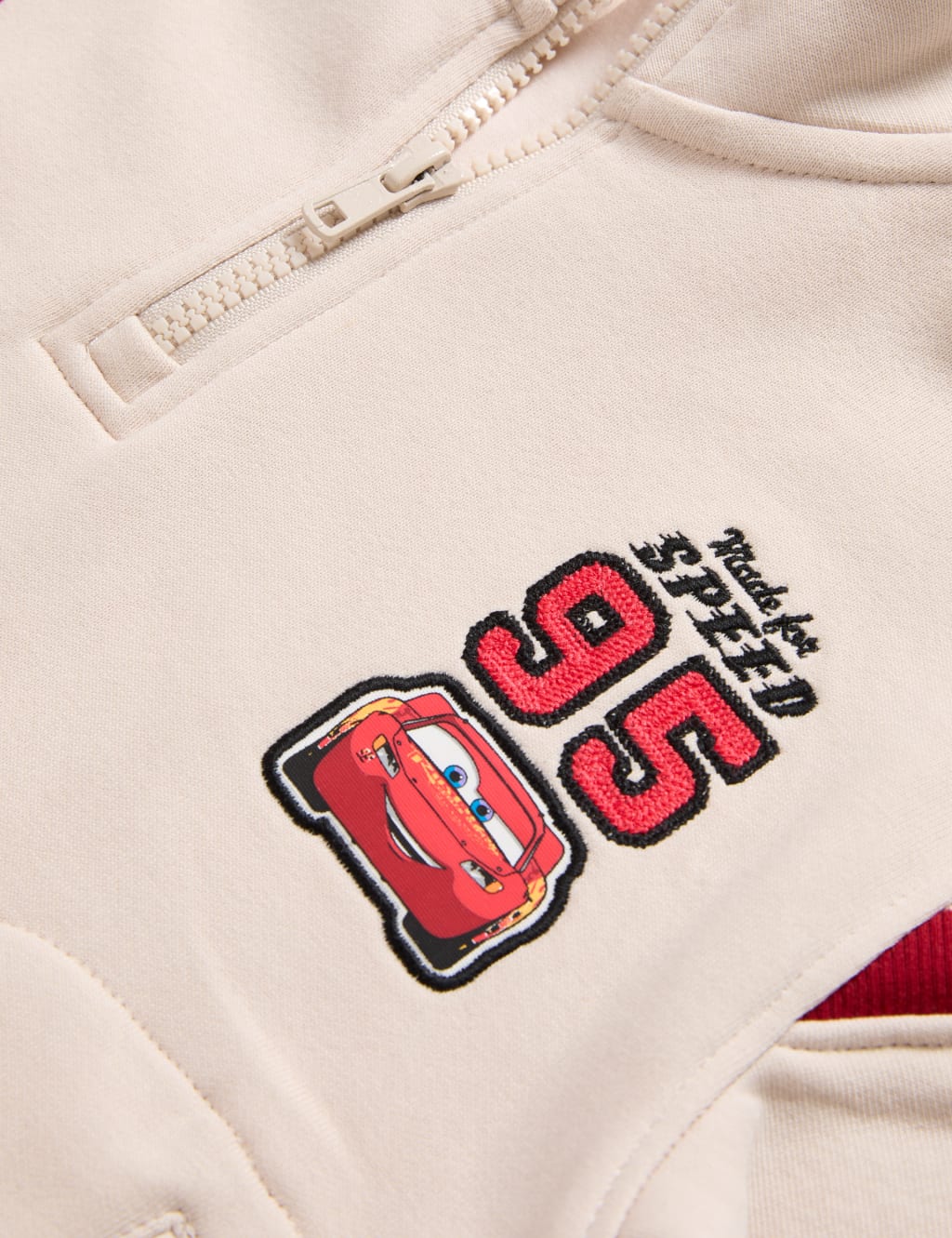 Cotton Rich Cars™ Half Zip Sweatshirt (2-8 Yrs) 6 of 6