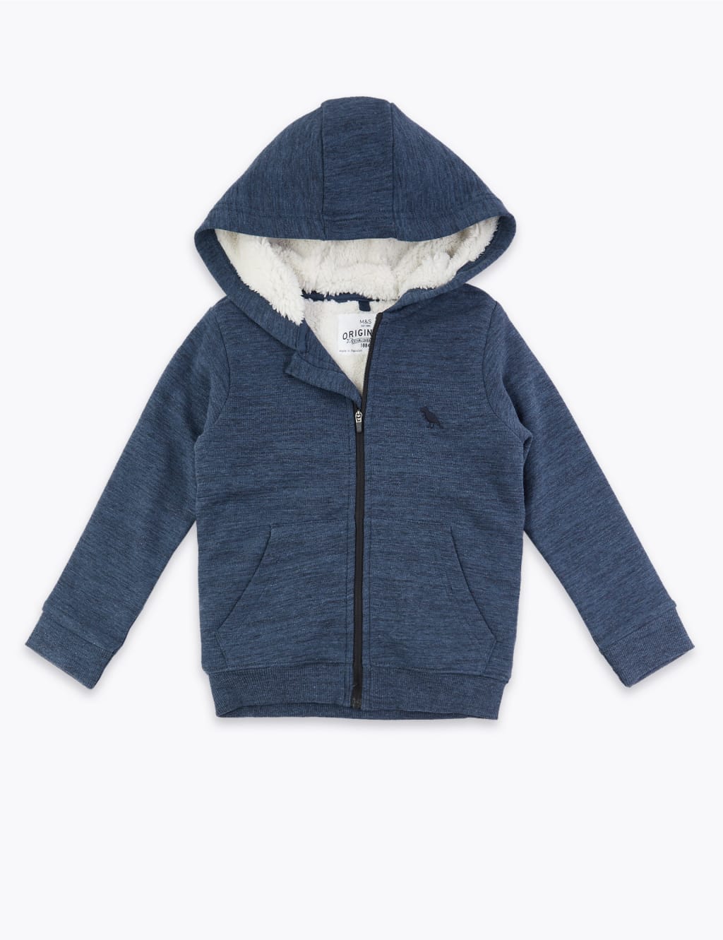 Borg lined zip through hoodie 2025