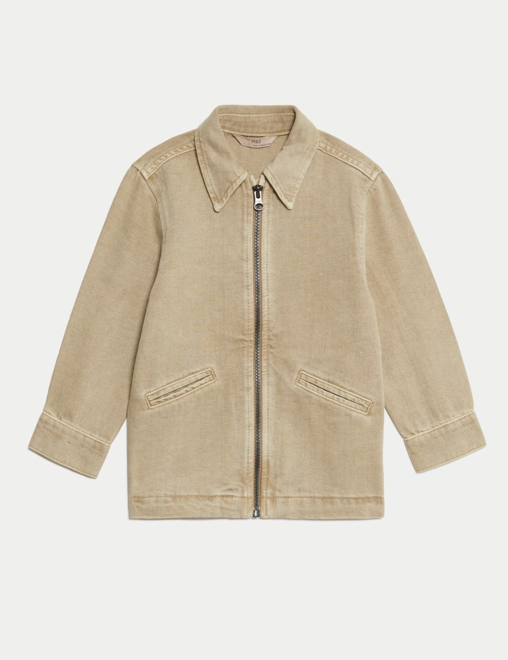 Pure Cotton Collared Jacket (2-16 Yrs) 2 of 6