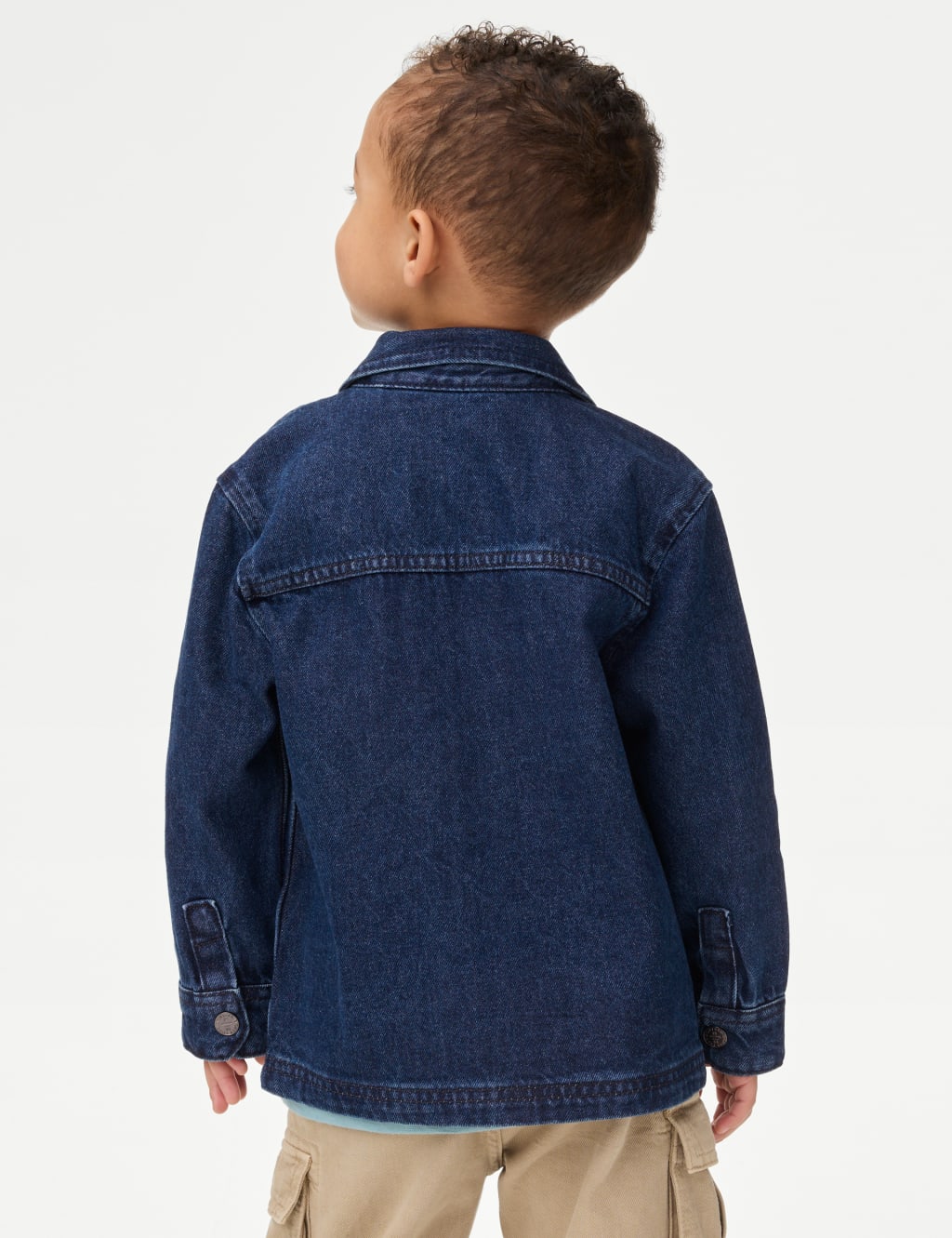 Pure Cotton Badged Denim Jacket (2-8 Yrs) 5 of 6