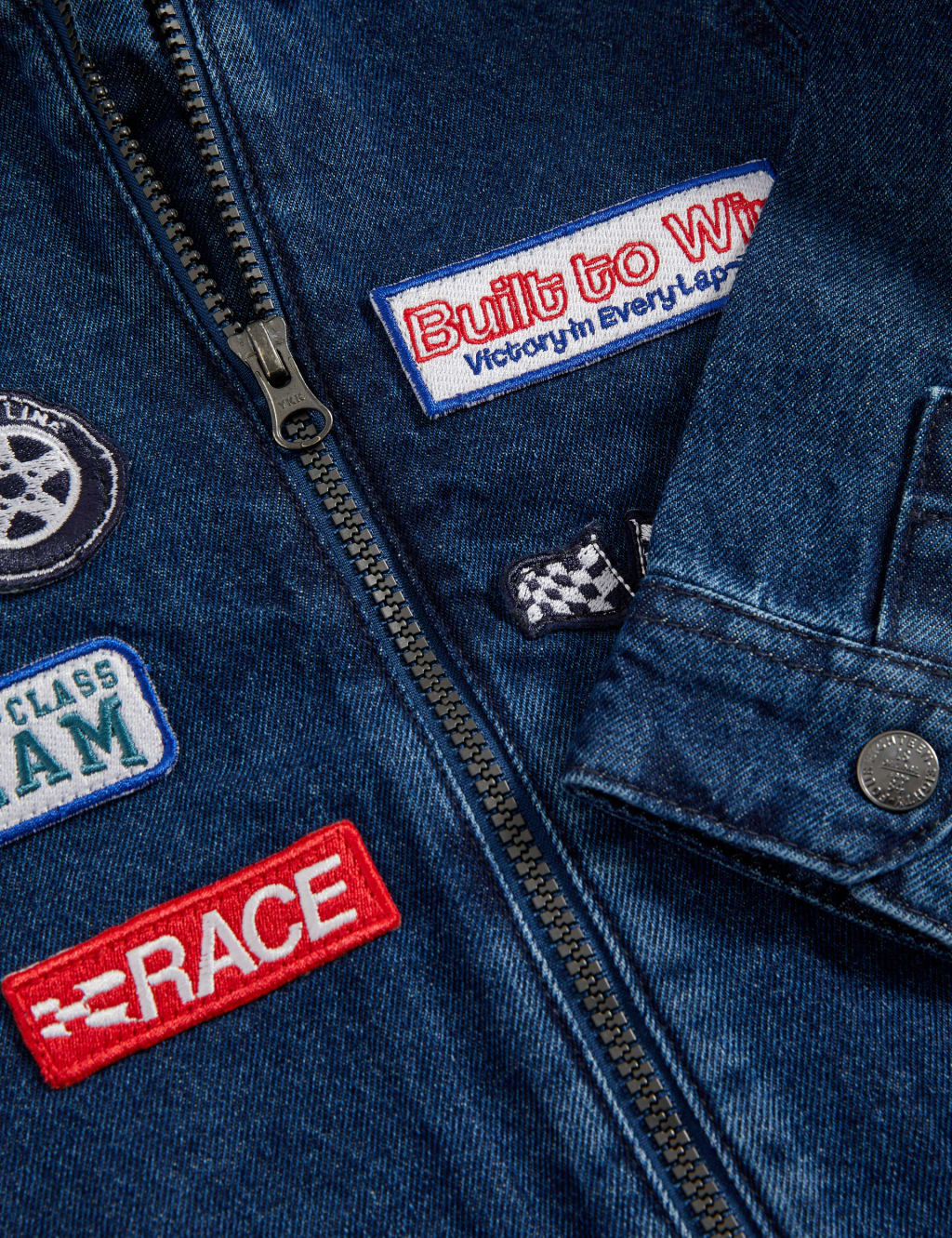 Pure Cotton Badged Denim Jacket (2-8 Yrs) 6 of 6