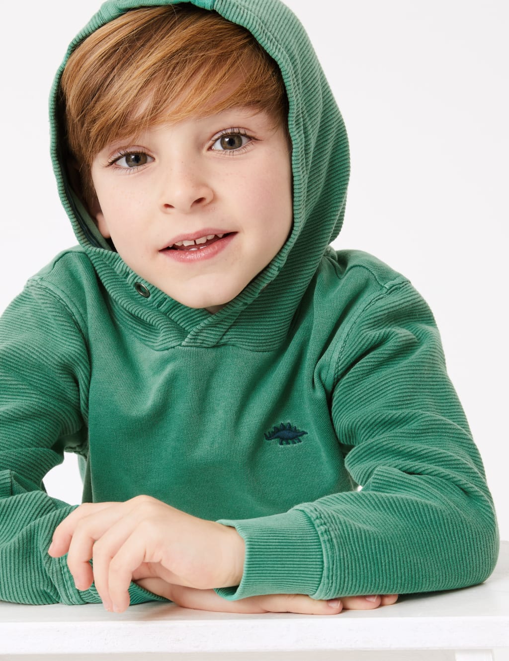 Cotton Rich Ottoman Hooded Sweatshirt (2-7 Years) 3 of 4