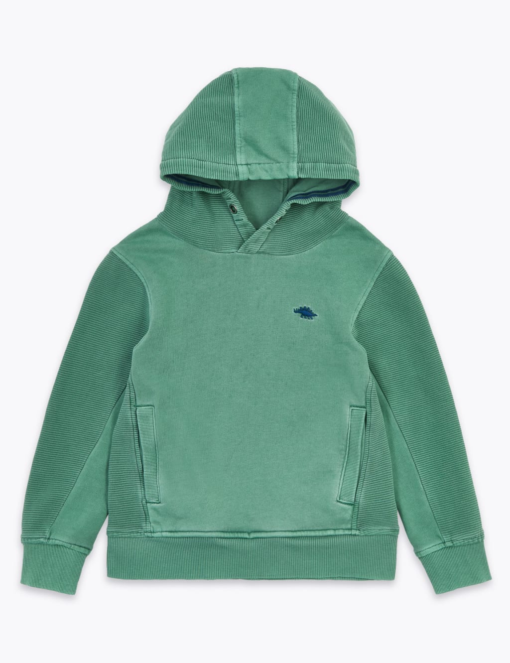 Cotton Rich Ottoman Hooded Sweatshirt (2-7 Years) 2 of 4