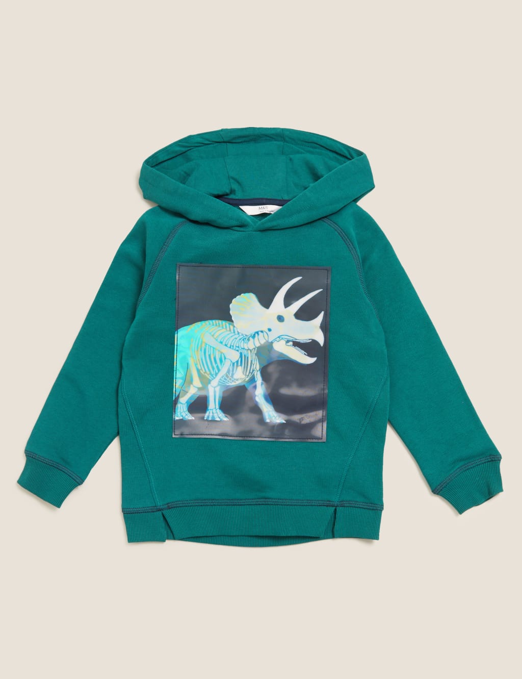 Cotton Lenticular Dinosaur Hoodie 2 7 Yrs M S Collection M S
