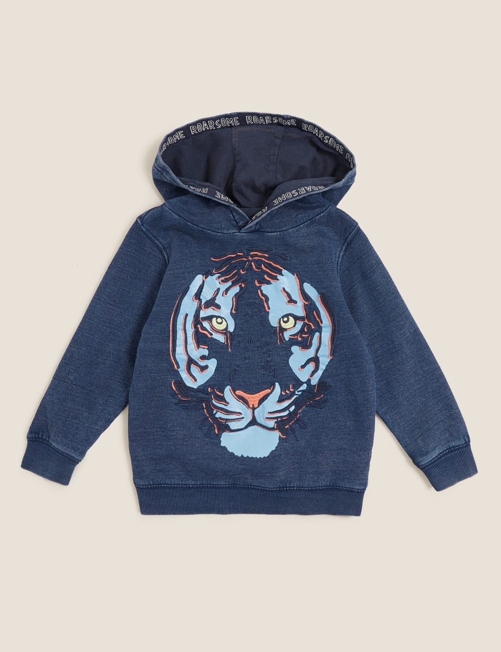 Tiger embroidered hoodie store