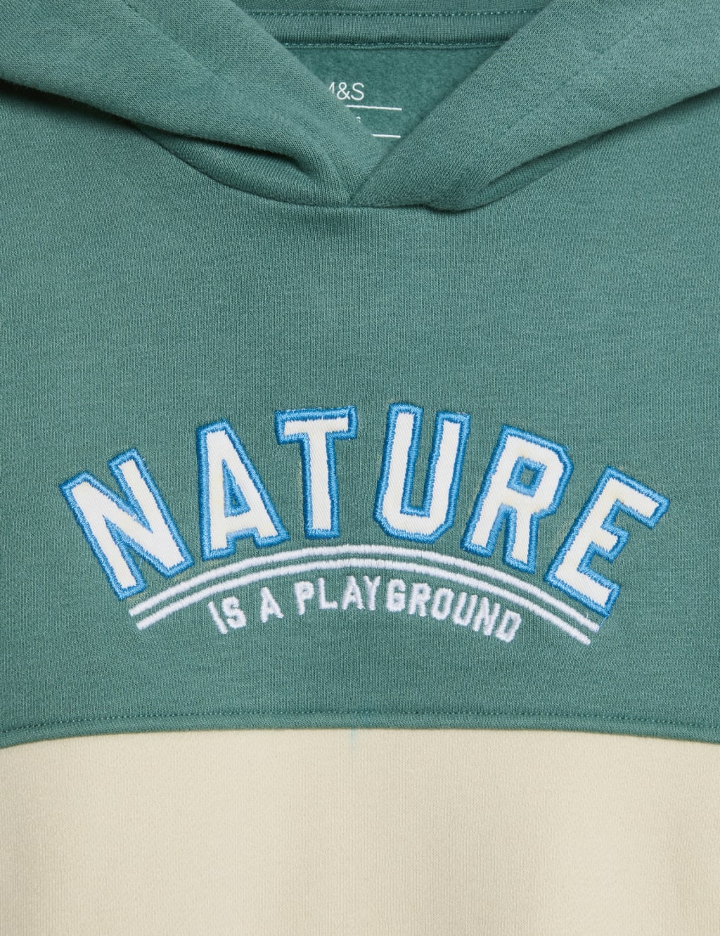 Cotton Rich Slogan Hoodie (2-8 Yrs) 2 of 3