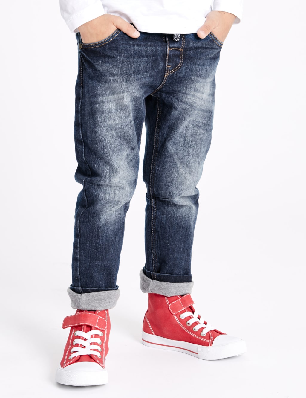 Cotton Pull On Lined Jeans with Stretch (3 Months - 5 Years) 3 of 6