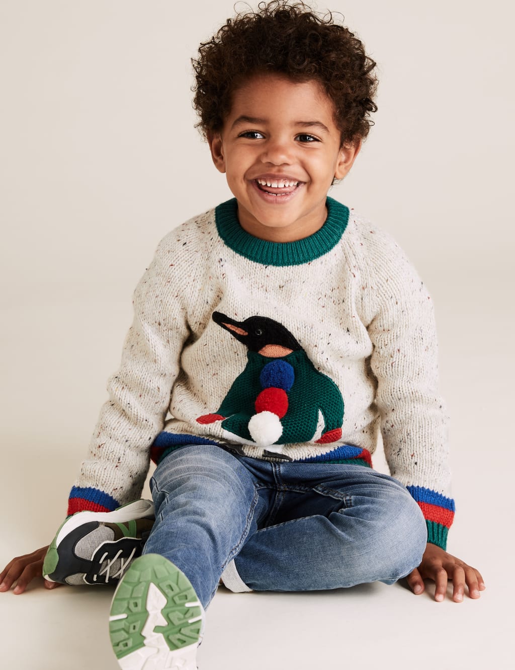 Penguin Neppy Knitted Jumper (2-7 Yrs) 1 of 5