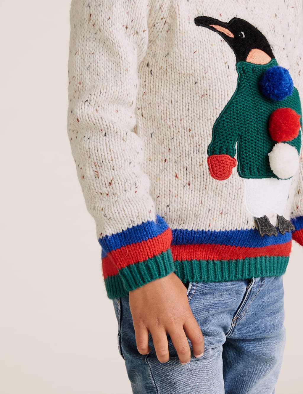 Penguin Neppy Knitted Jumper 2 7 Yrs M S