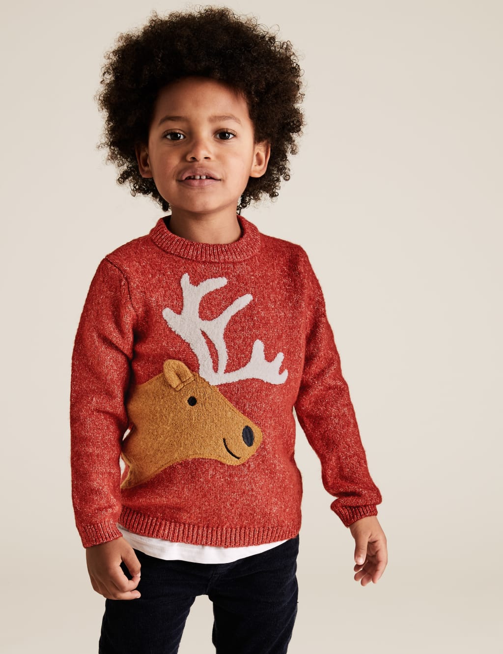 Knitted Moose Jumper (2-7 Yrs) 3 of 5