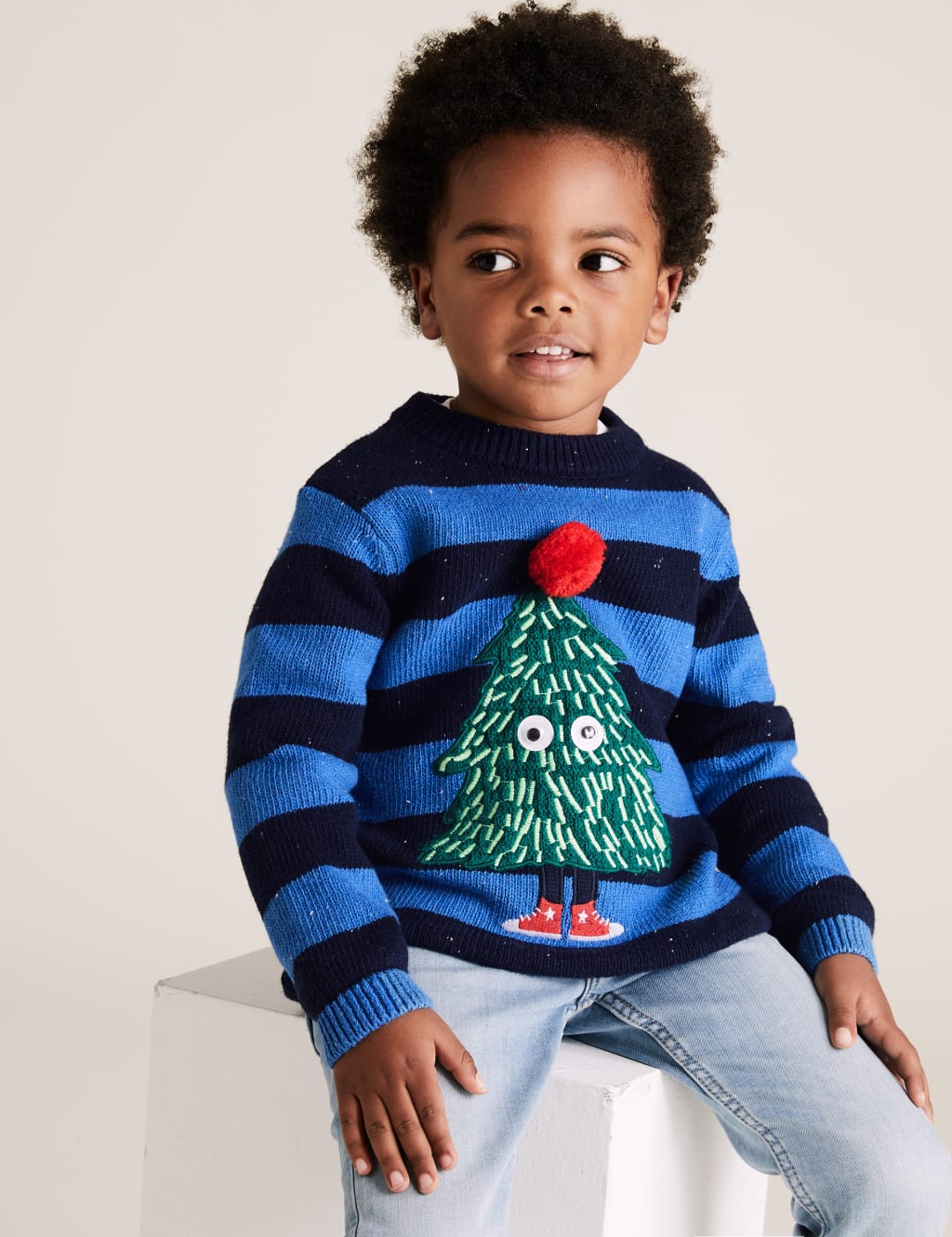 Striped christmas jumper outlet