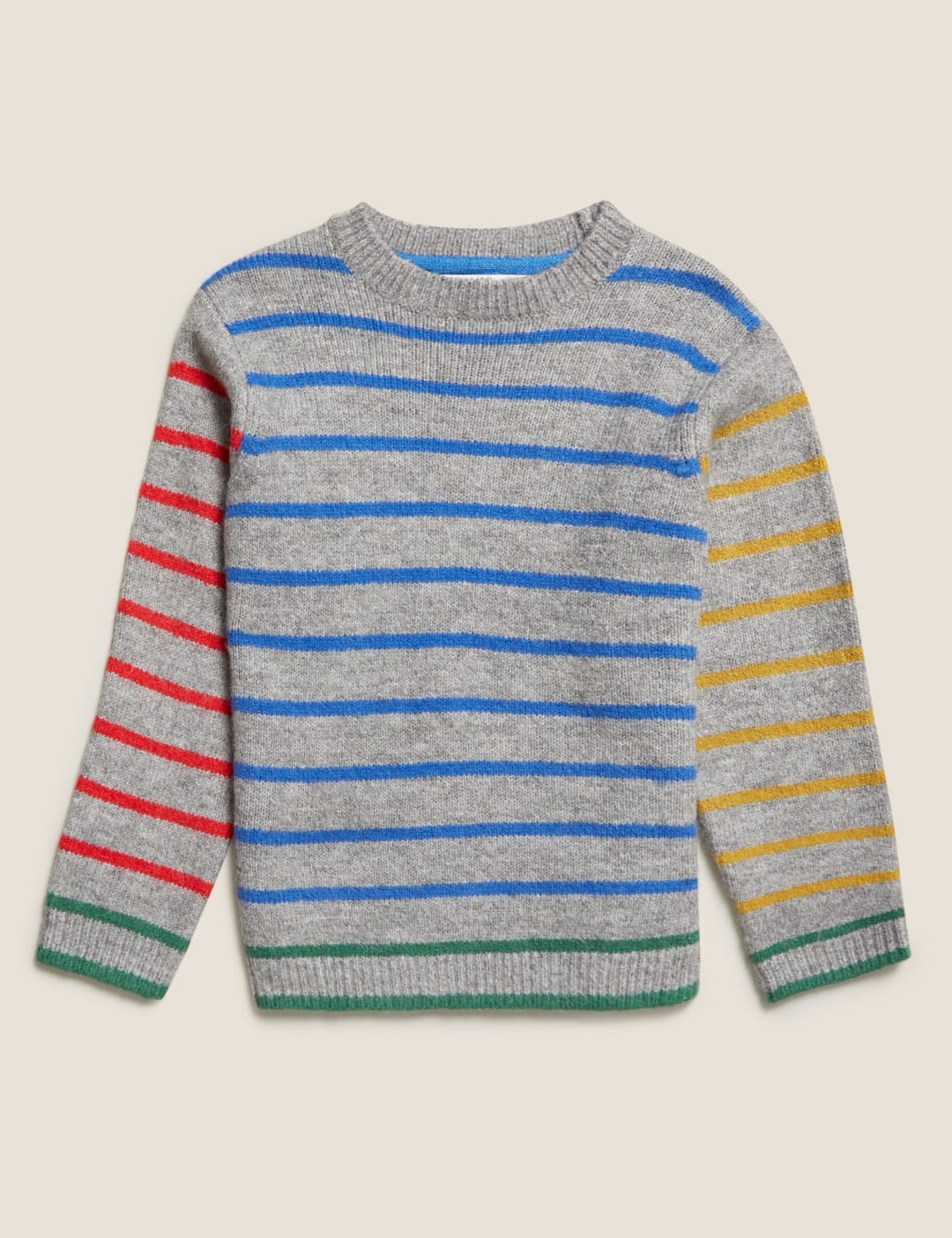 Knitted Easy Striped Jumper (2-7 Yrs) 2 of 4