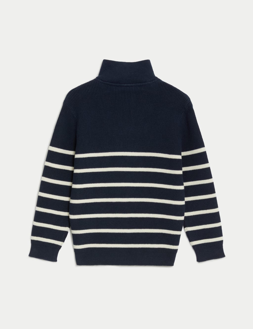 Pure Cotton Striped Half Zip Jumper (2-8 Yrs) 5 of 5