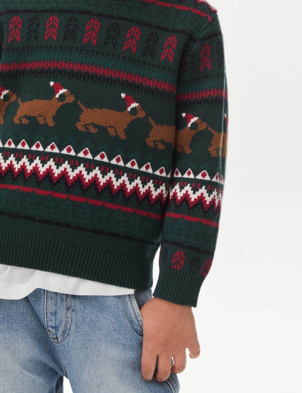 Sausage dog christmas sweater top