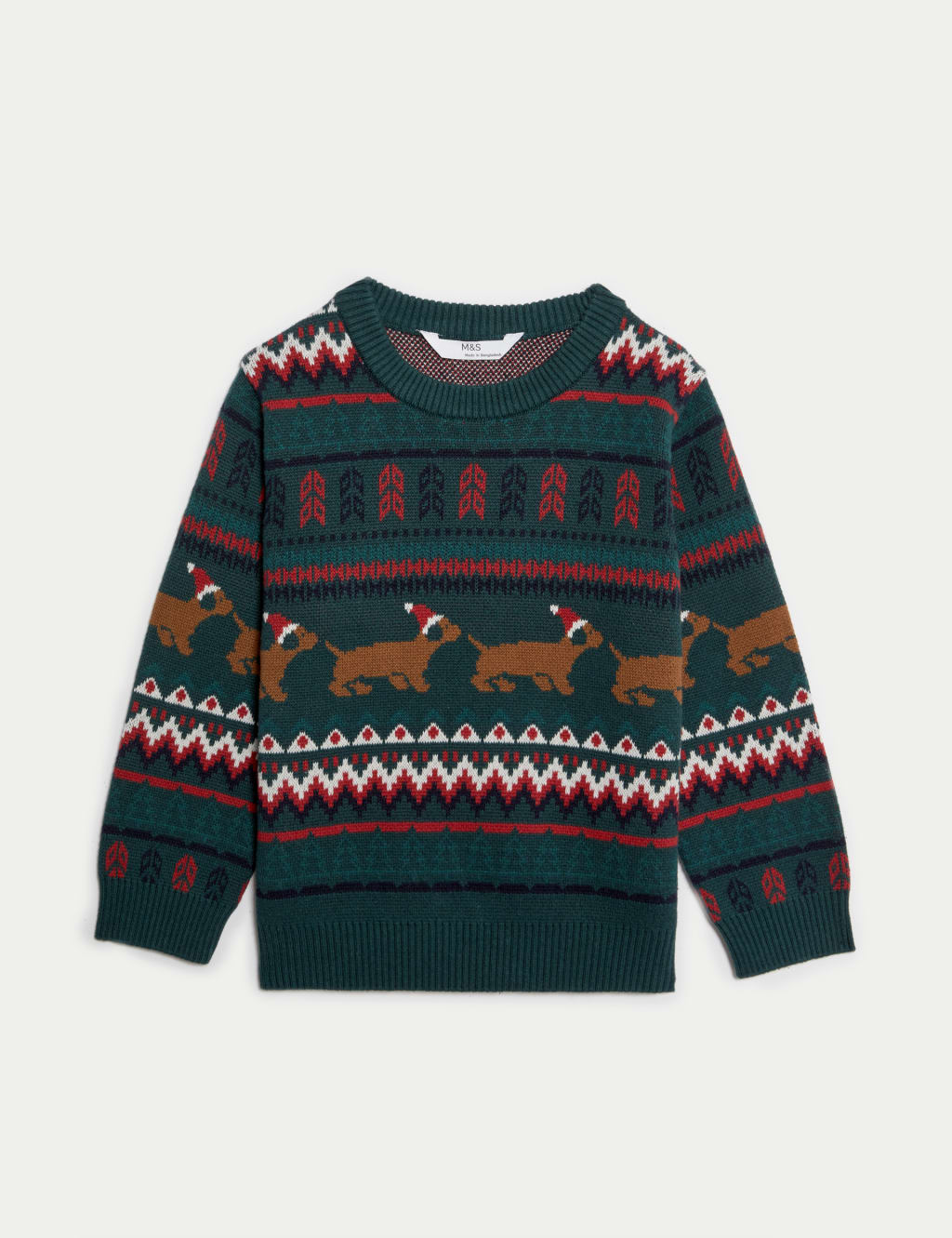 Sausage dog christmas jumper top