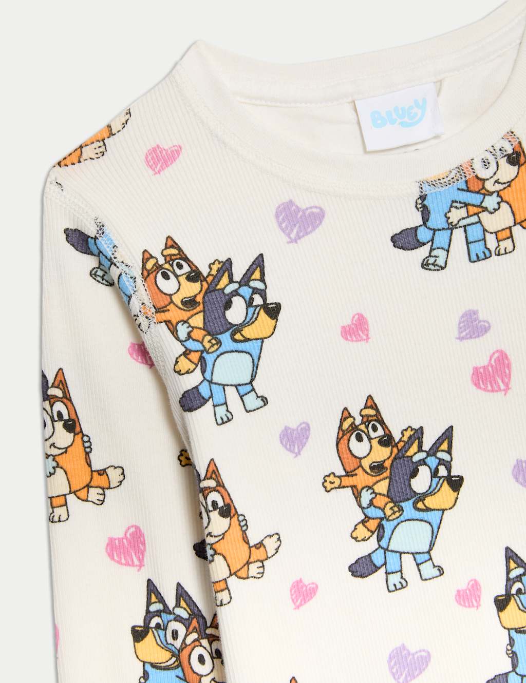 Adaptive Bluey™ Ribbed Pyjamas (1-8 Yrs) 2 of 2
