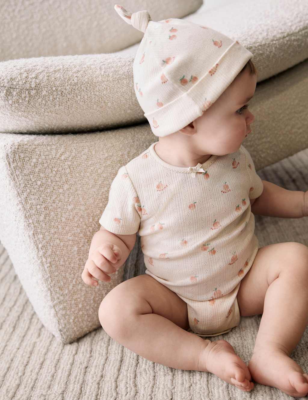 4pc Pure Cotton Peach Starter Set (7lbs-1 Yrs) 2 of 7
