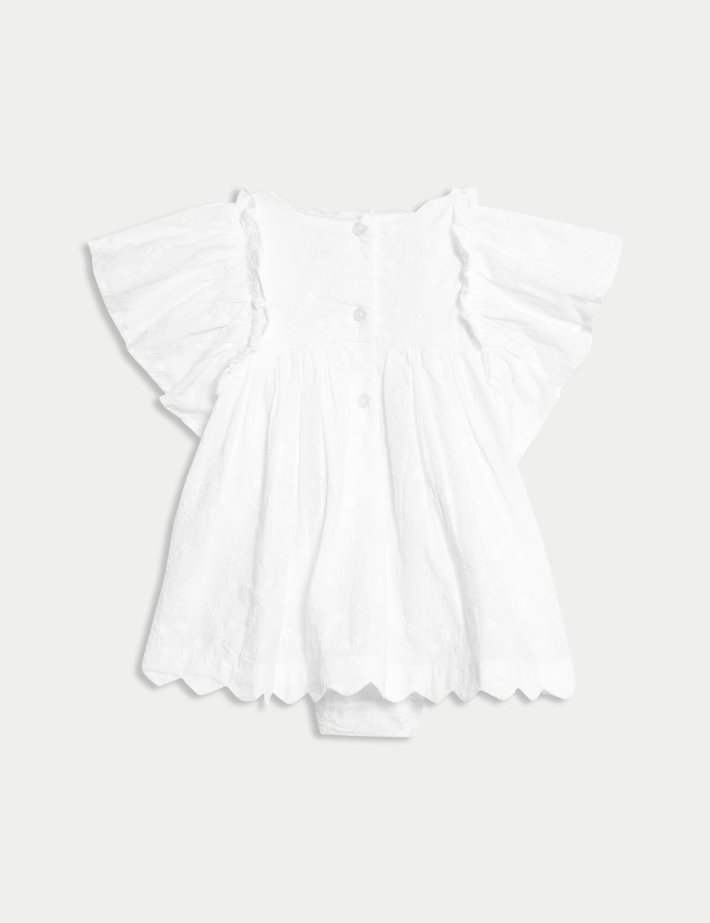 2pc Cotton Rich Broderie Dress Outfit (7lbs-1 Yrs) 2 of 4