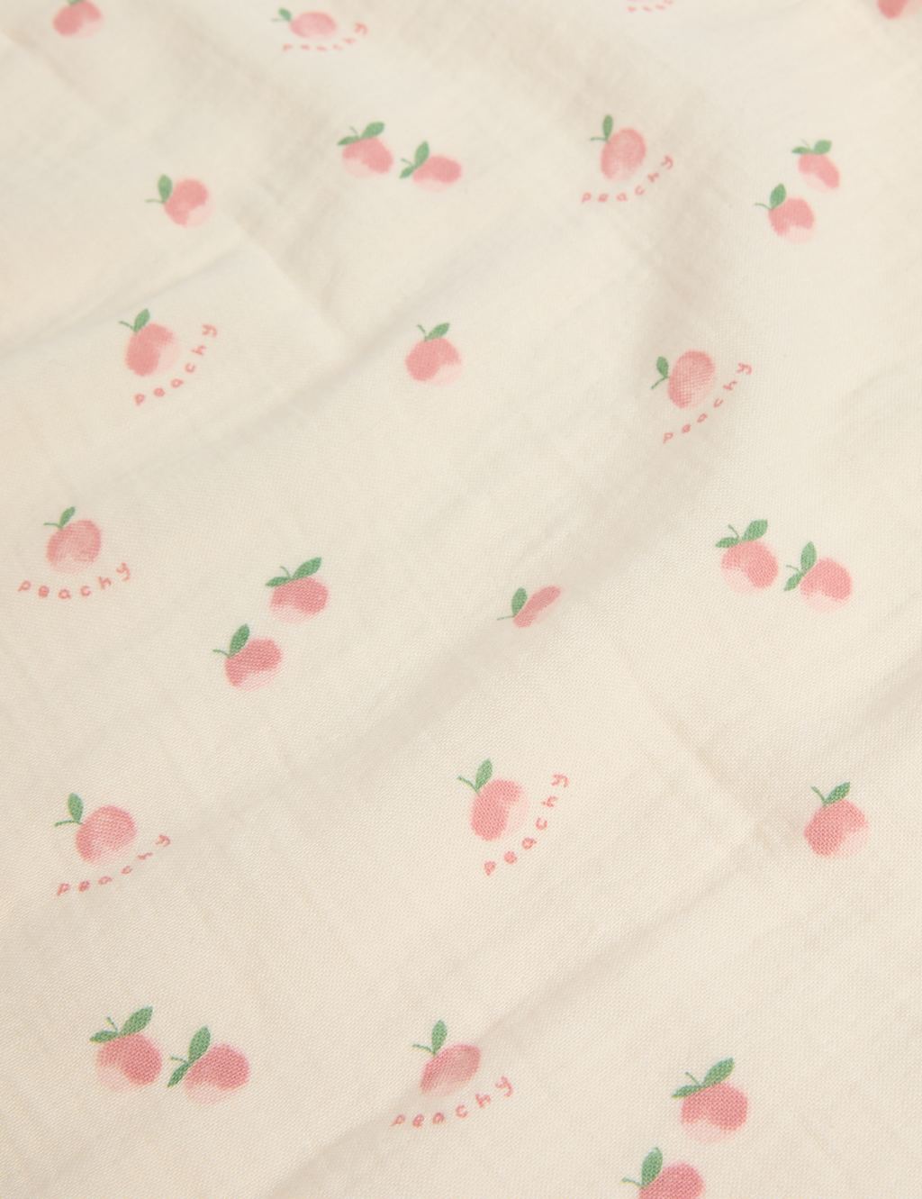 3pk Pure Cotton Peaches Muslins 2 of 2