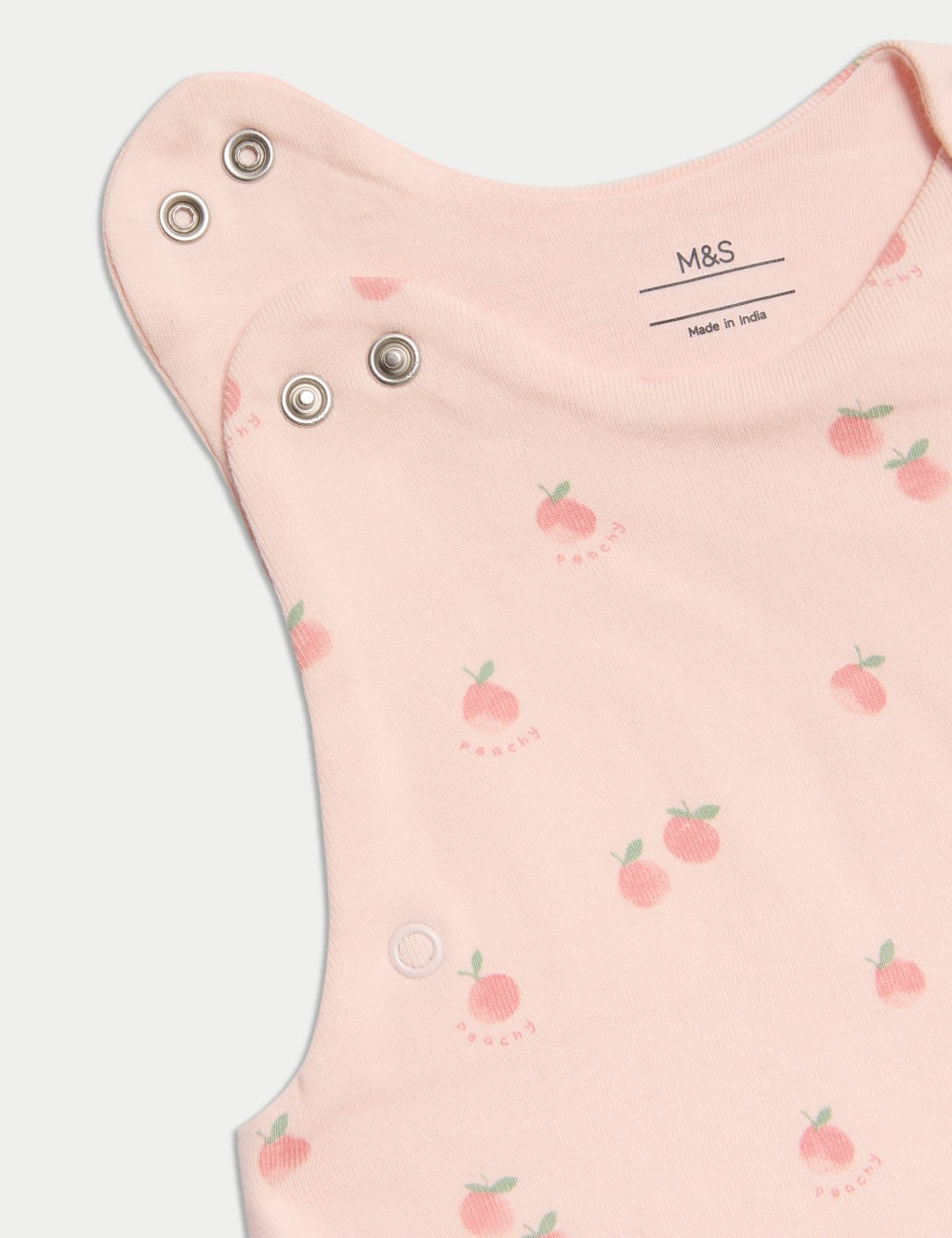 Pure Cotton Peach 1.0 Tog Sleeping Bag (0-36 Mths) 3 of 3