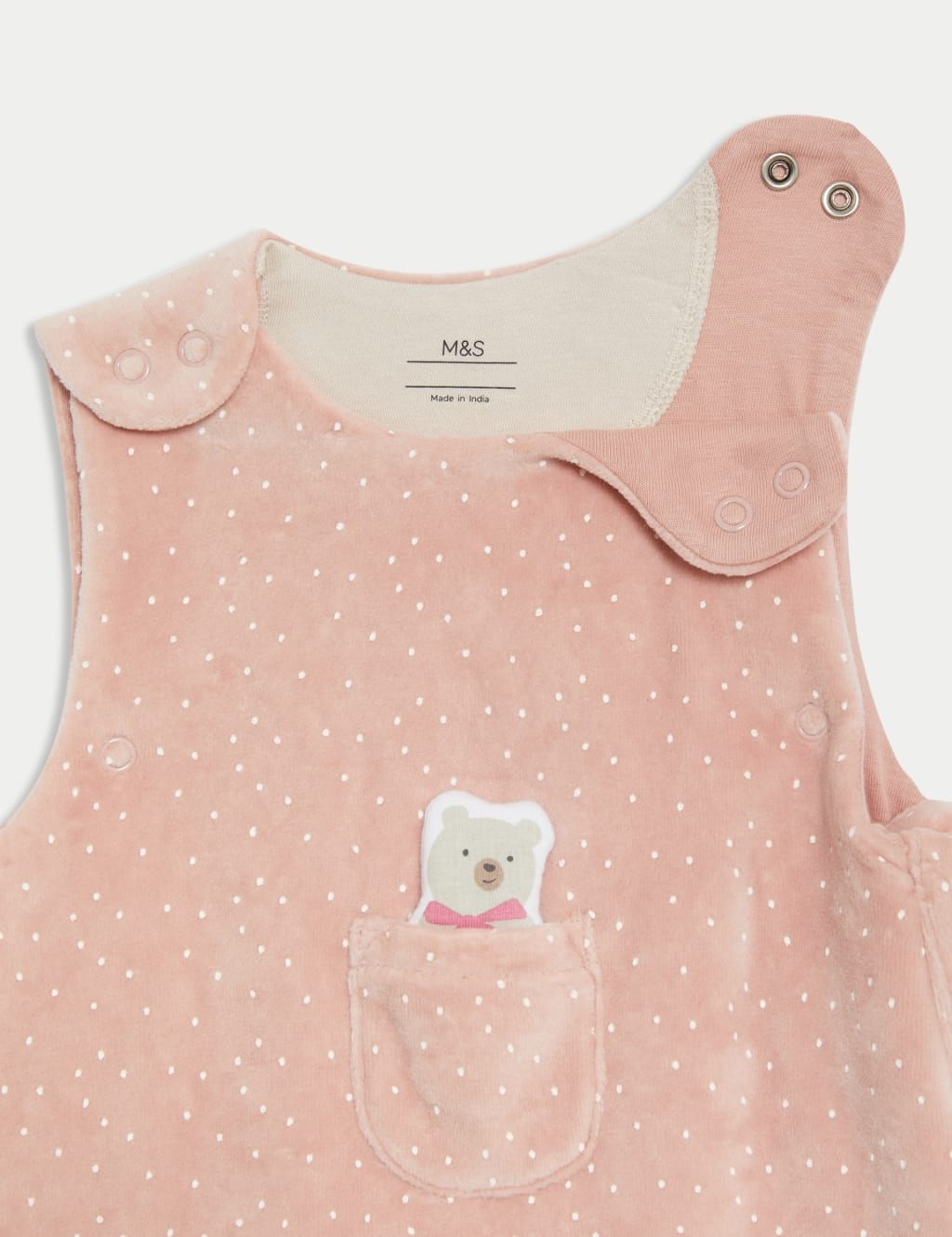Cotton Rich Velour 2.5 Tog Sleeping Bag 0 3 Yrs