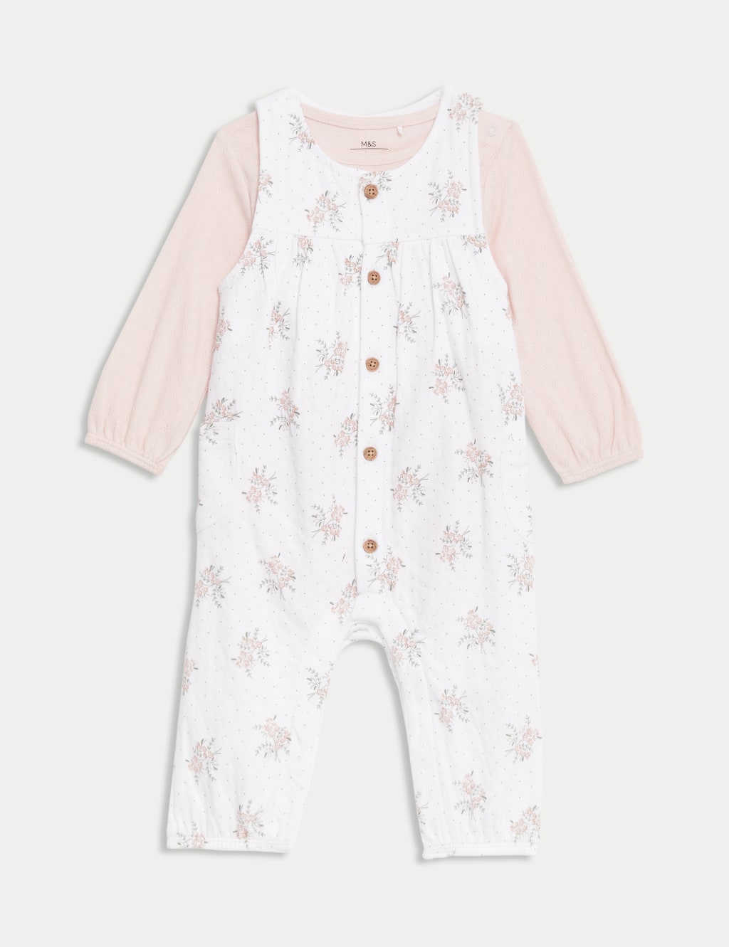 2pc Pure Cotton Floral Outfit (7lbs - 1 Yrs) 2 of 8