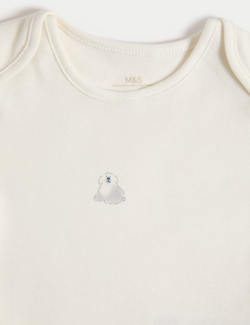 7pk Pure Cotton Dog Print Bodysuits (5lbs-3 Yrs) 2 of 2