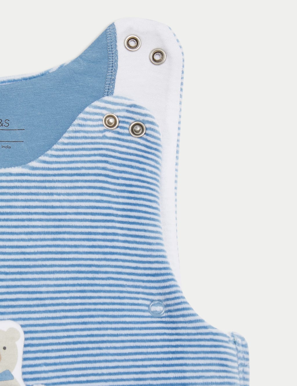 Velour Teddy 2.5 Tog Sleeping Bag (0-3 Yrs) 3 of 3