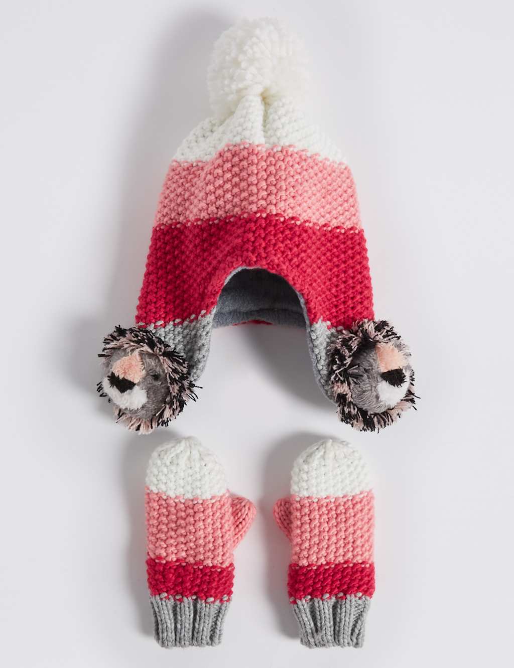 Kids’ Trapper Hat & Mittens Set 1 of 1