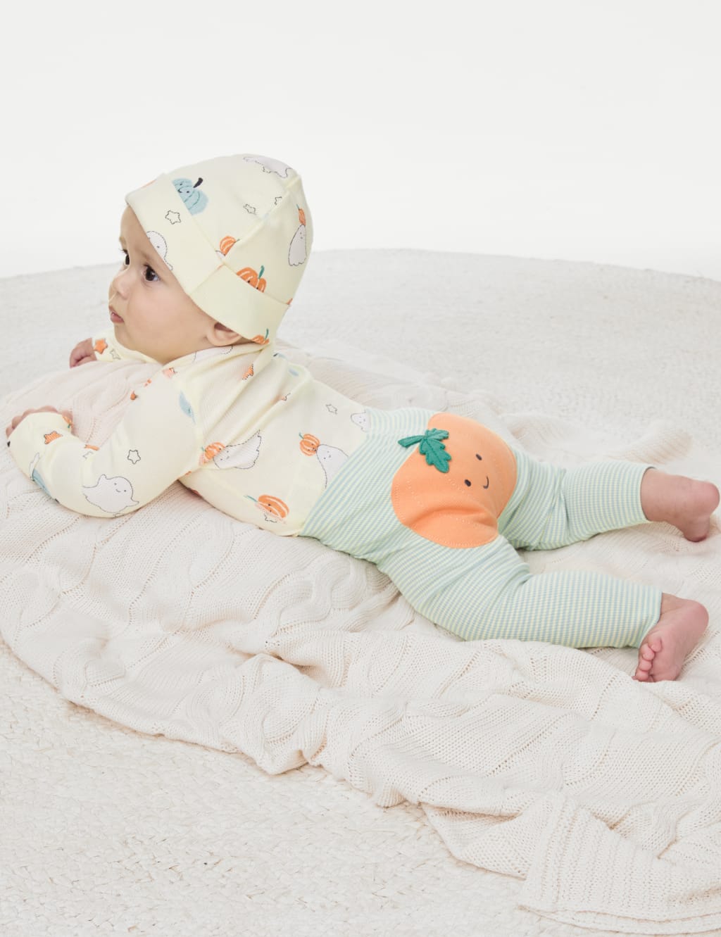 3pc Cotton Blend Halloween Outfit 7lbs 24 Mths